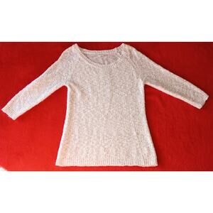 Anthropology Nurture Off The Shoulder Sequin Knit Sweater Women Size L Glam